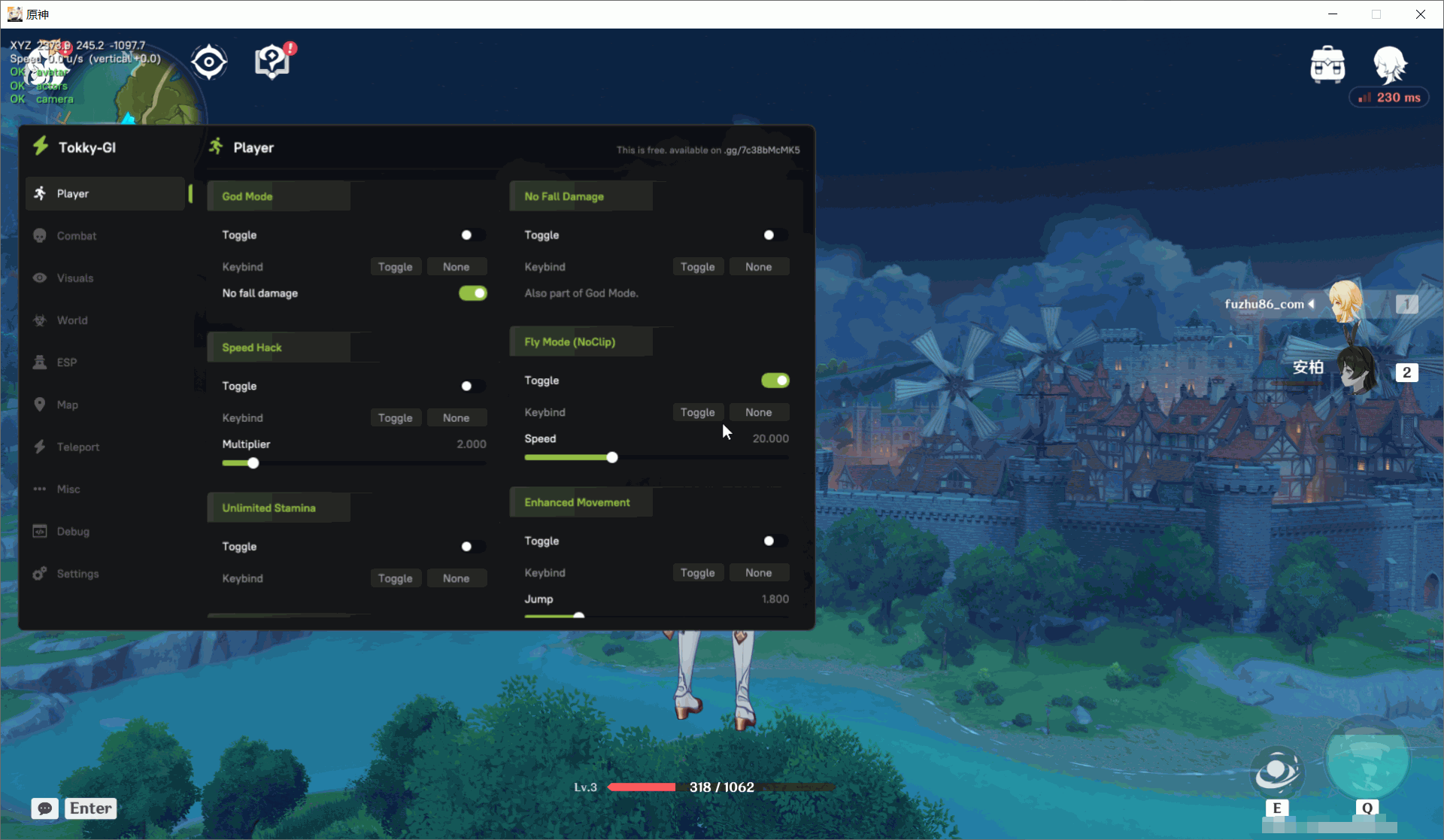 原神·Tokky多功能辅助Beta1国际服