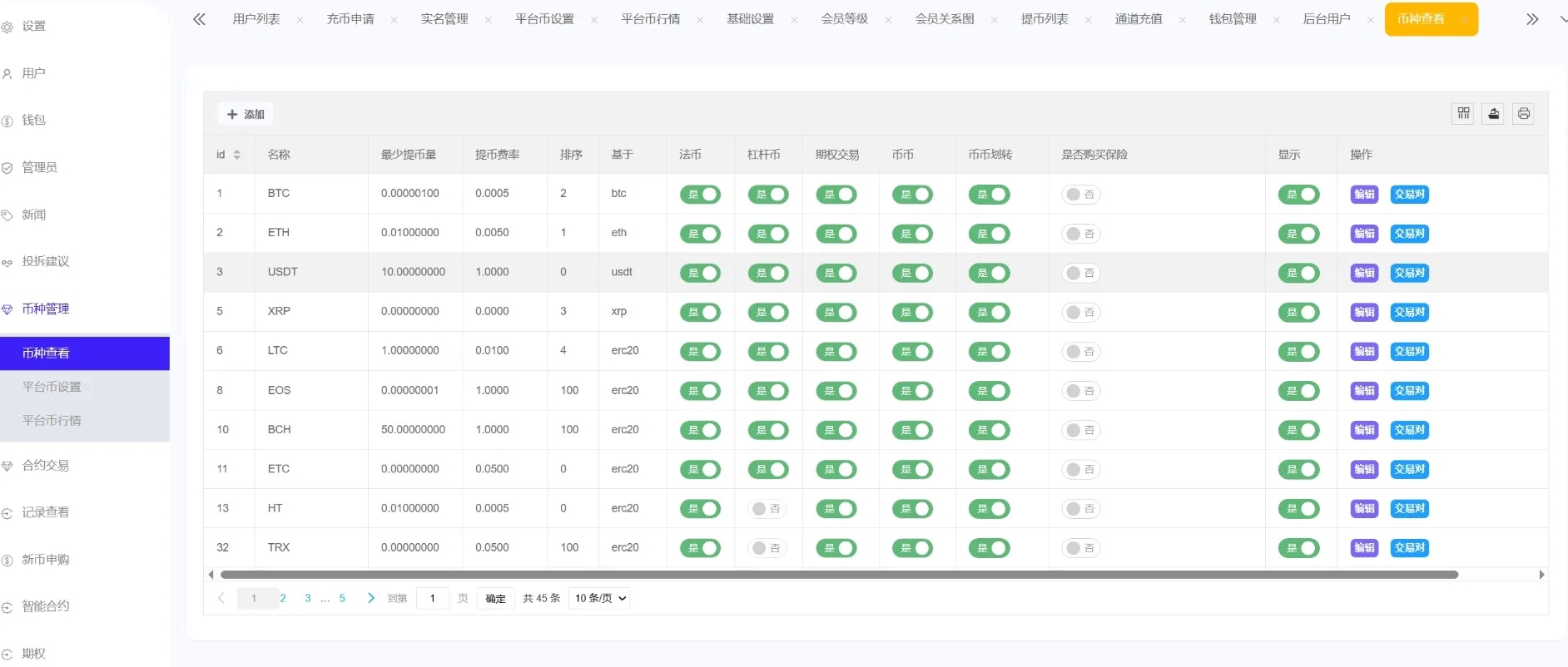 锁仓挖矿功能界面